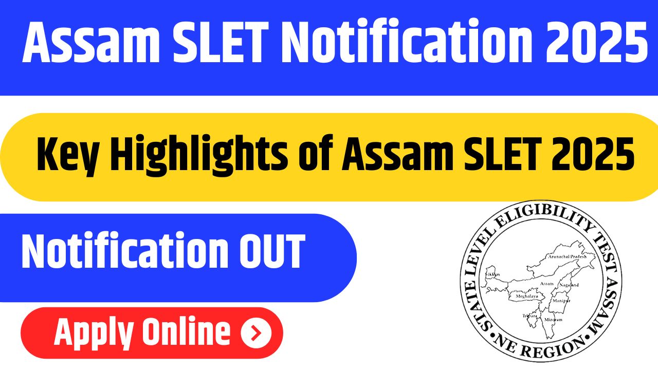 Assam SLET Notification 2025