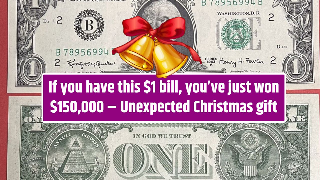 If you have this $1 bill, you’ve just won $150,000 – Unexpected Christmas gift