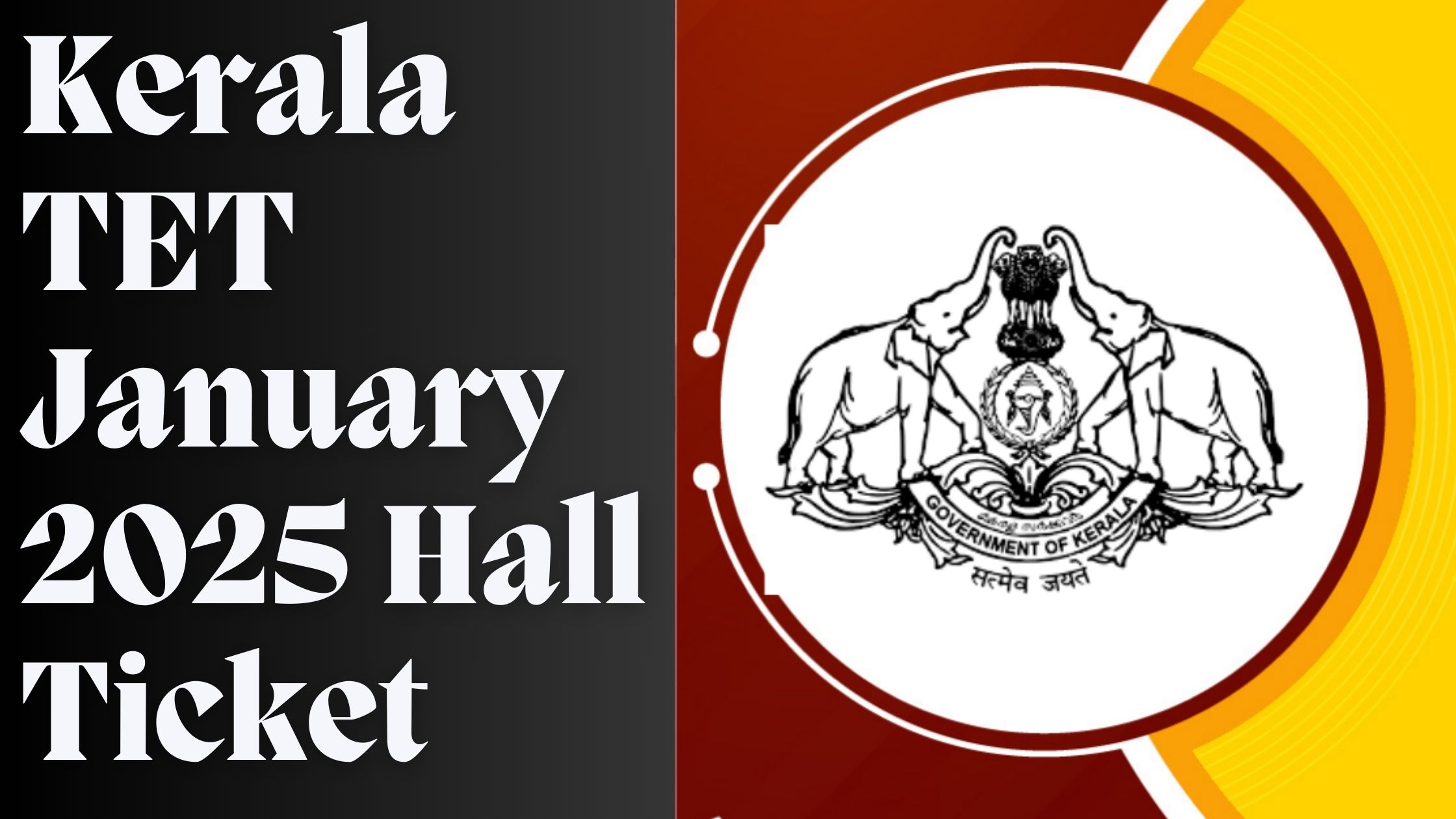 Kerala TET January 2025 Hall Ticket