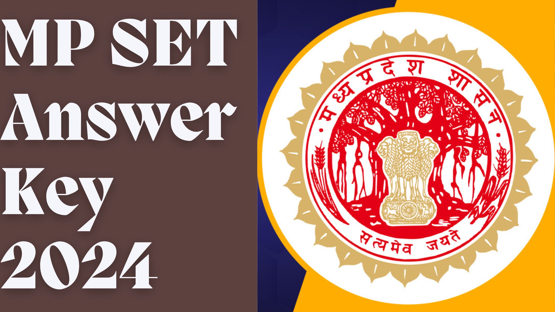 MP SET Answer Key 2024