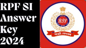 RPF SI Answer Key 2024