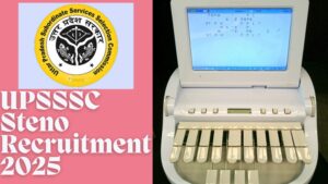 UPSSSC Steno Recruitment 2025